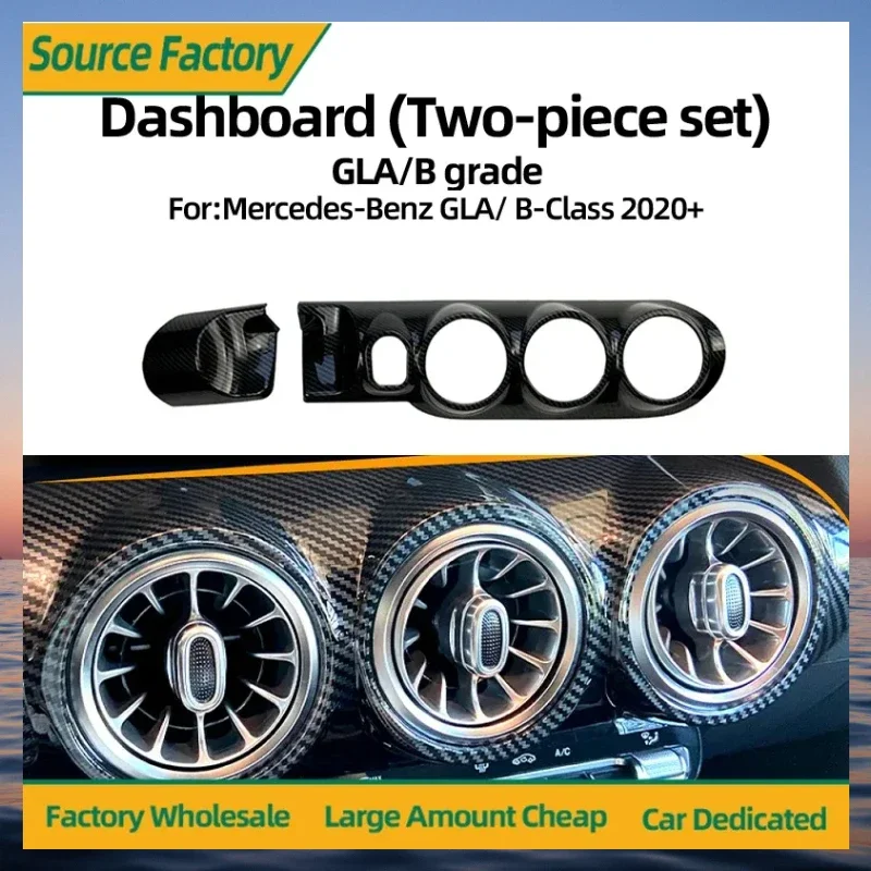 

Эмблемы, хит продаж для Mercedes Benz B-Class W247 H247 GLA Class 2020+, приборная панель, вентиляционная фара, наклейка на панель, модификация