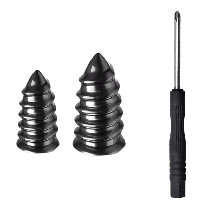 D5BE Auto Motorcycle Tire Service Set with Carbon Steel Screwdriver Tool and Rubber Nails for Puncture Repair Travel Needs