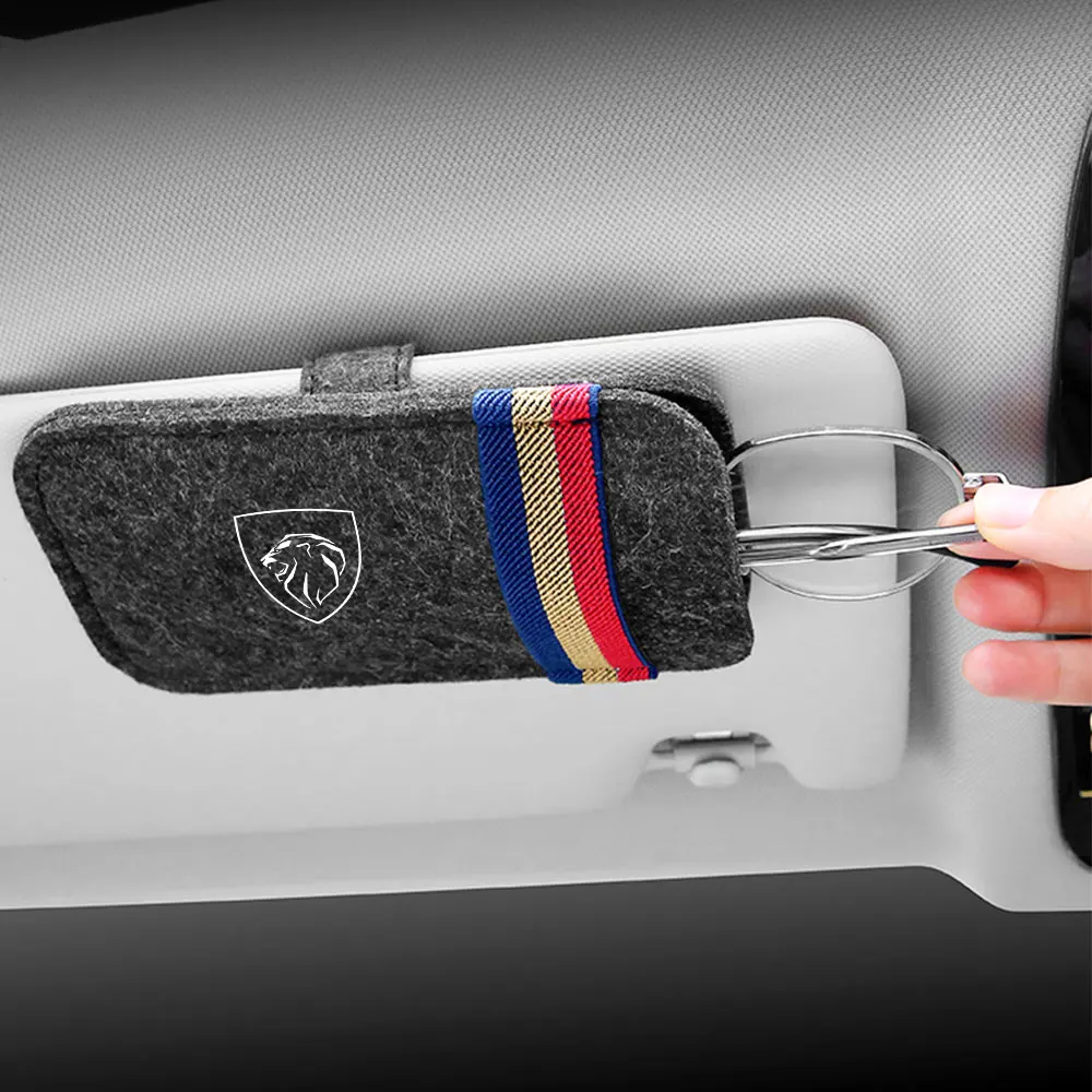 Kép 4: Autó szemüvegek Nap Napellenző tárolására Loggia Pápaszem birtokosa accessor számára Új Peugeot 308 206 207 208 508 2008 407 3008 306 408 5008 406