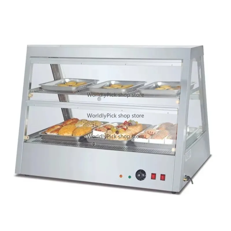Wysokiej jakości elektryczna witryna grzewcza do prezentacji gorących potraw na ladę