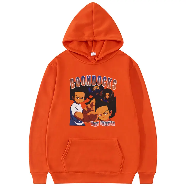 The Boondocks-Sudadera con capucha para hombre y mujer, prenda deportiva masculina de estilo Hip Hop, ropa de calle de talla europea