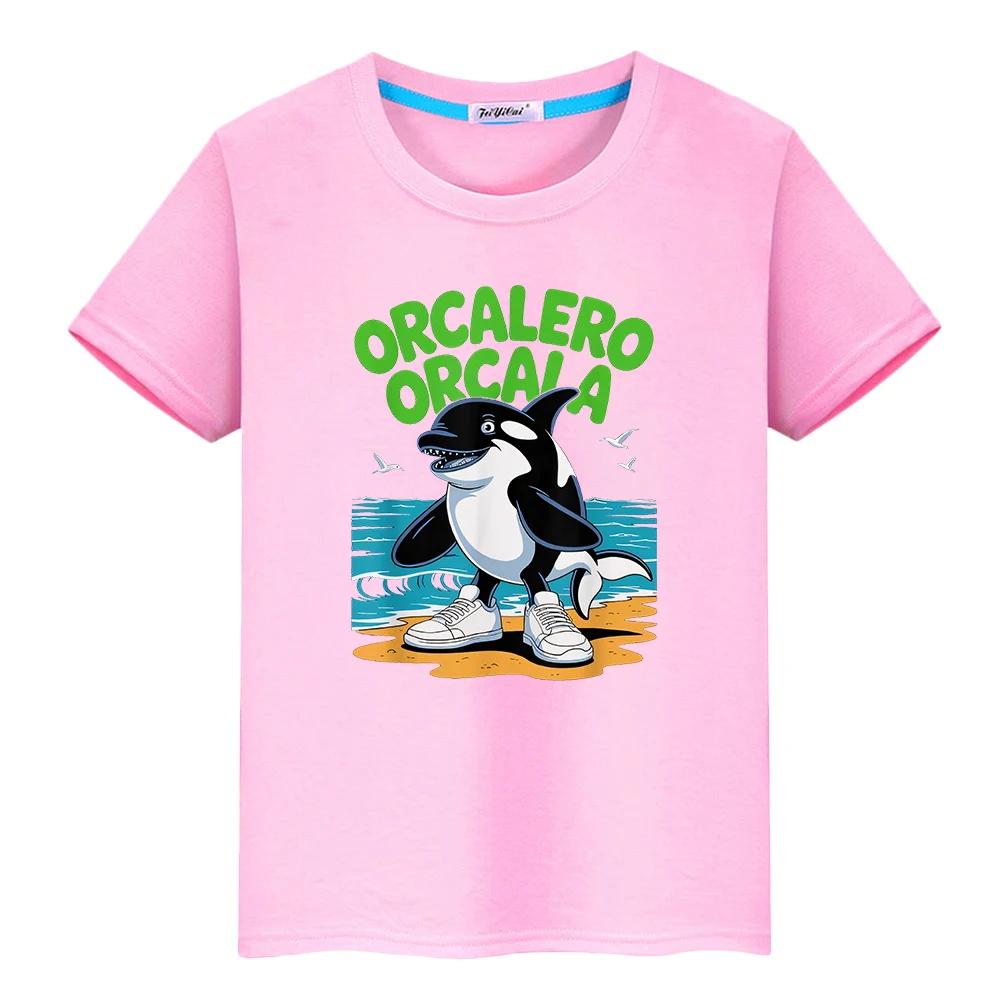 

t shirt for kids boy 10years Italian Brainrot print cartoon Tops 100%Cotton Tees Anime Short y2k one piece kids clothes girls