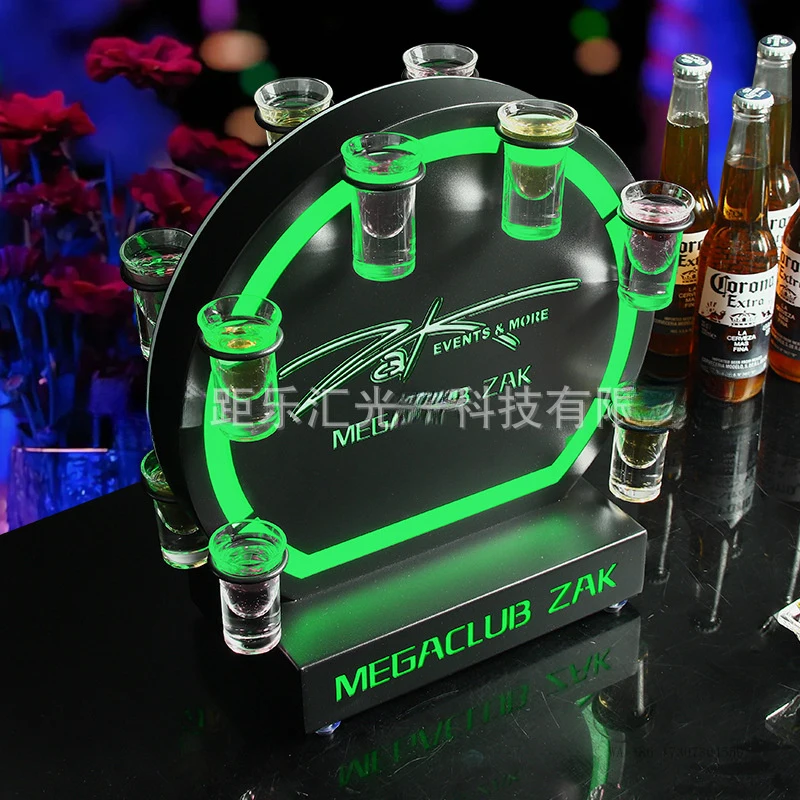 Luminous bullet cup holderktvCreative bar wine rack, one-shot cocktail rack, creative bar champagne glass holder