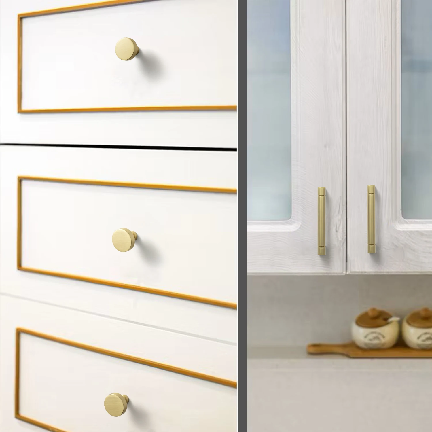 Solid Zinc Alloy Cabinet Handle Furniture Long Handle Kitchen Cabinet Knob and Pulls Sturdy Wardrobe Drawer Handle