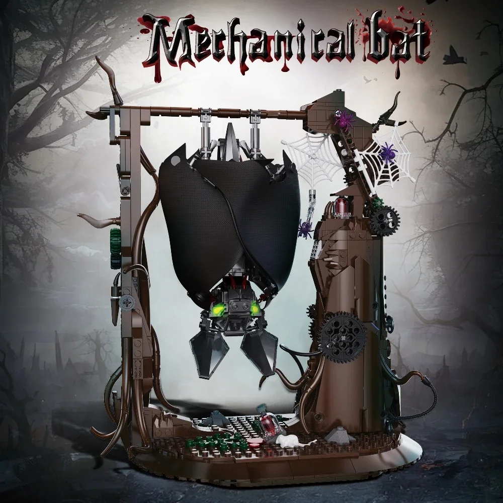 

839pcs Mechanical Creative Bionic bat Animal Building Blocks Sets Bricks Model DIY Assembly Decorations For Kids Birthday Gifts