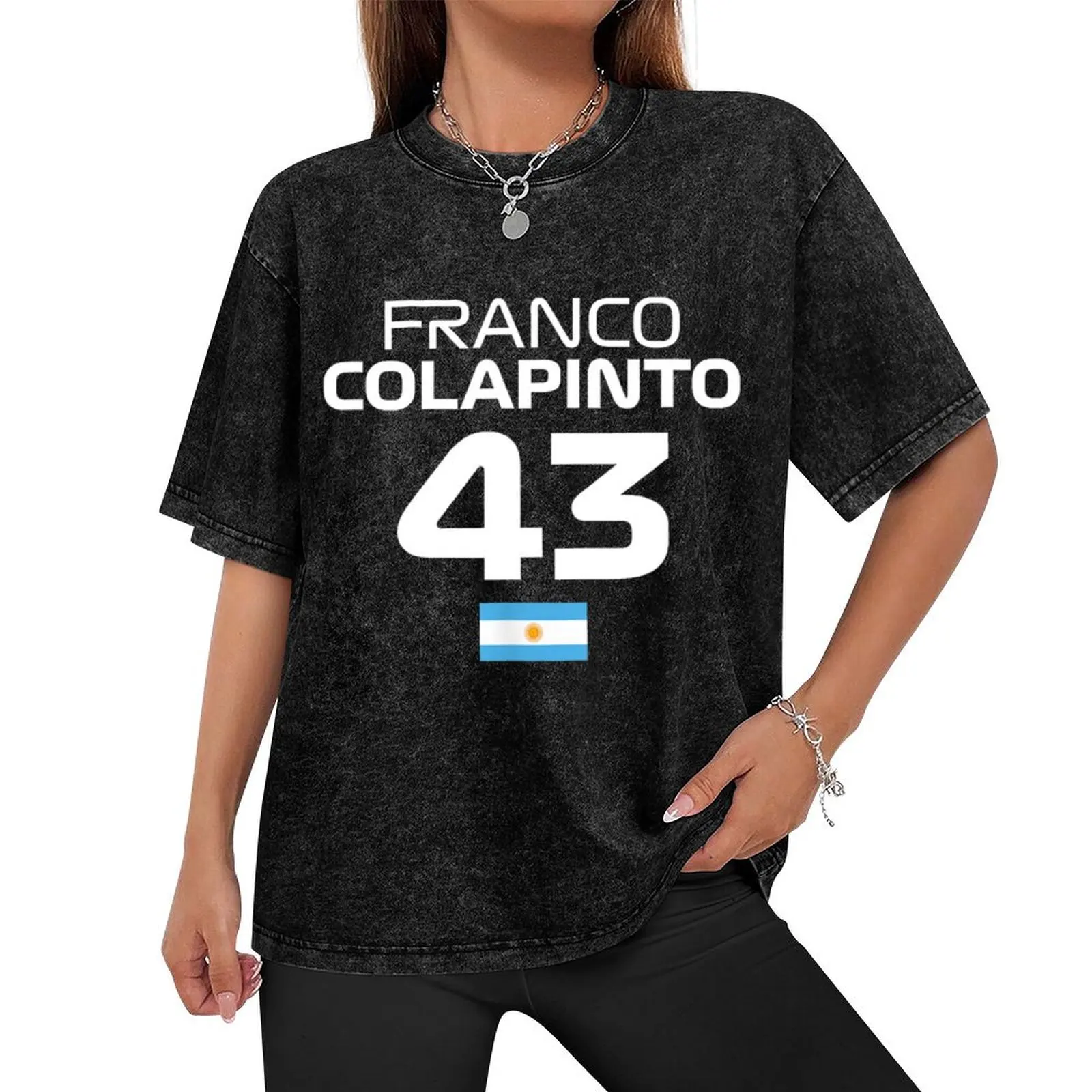 Races Formula Racing Franco Colapinto T-Shirt summer top summer clothes mens big and tall t shirts