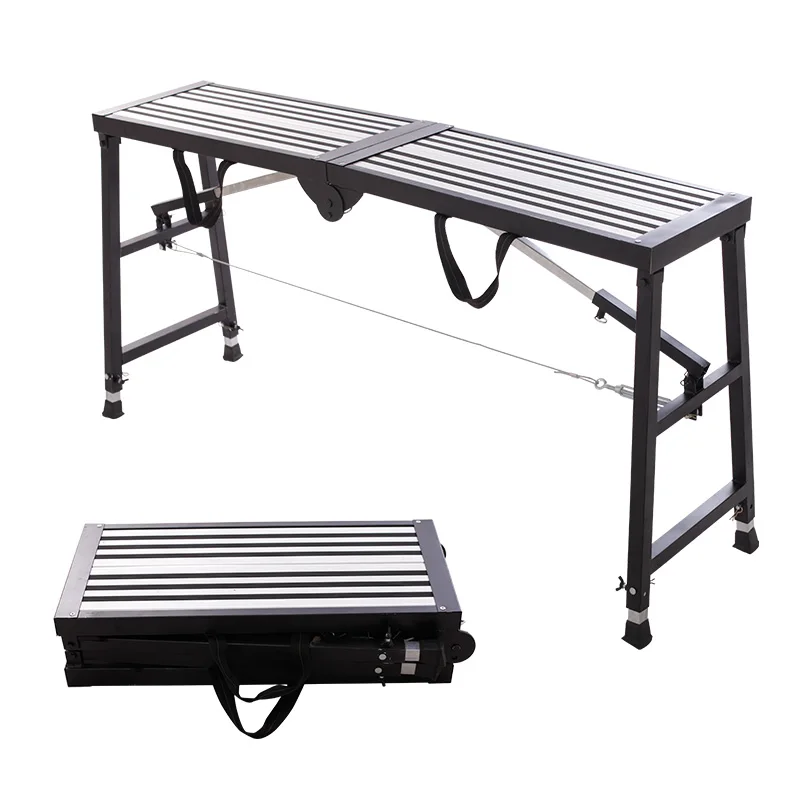 

Multifunctional Folding Mobile Platform Ladder Lifting Scaffolding Engineering Ladder Portable Decoration Stool