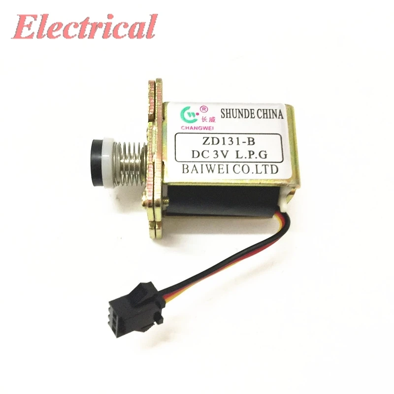 1pc DC 3V Assorbimento Elettrovalvola autoadescante Foro di montaggio sinistro Protezione antincendio Accessori di accensione per cucina a gas