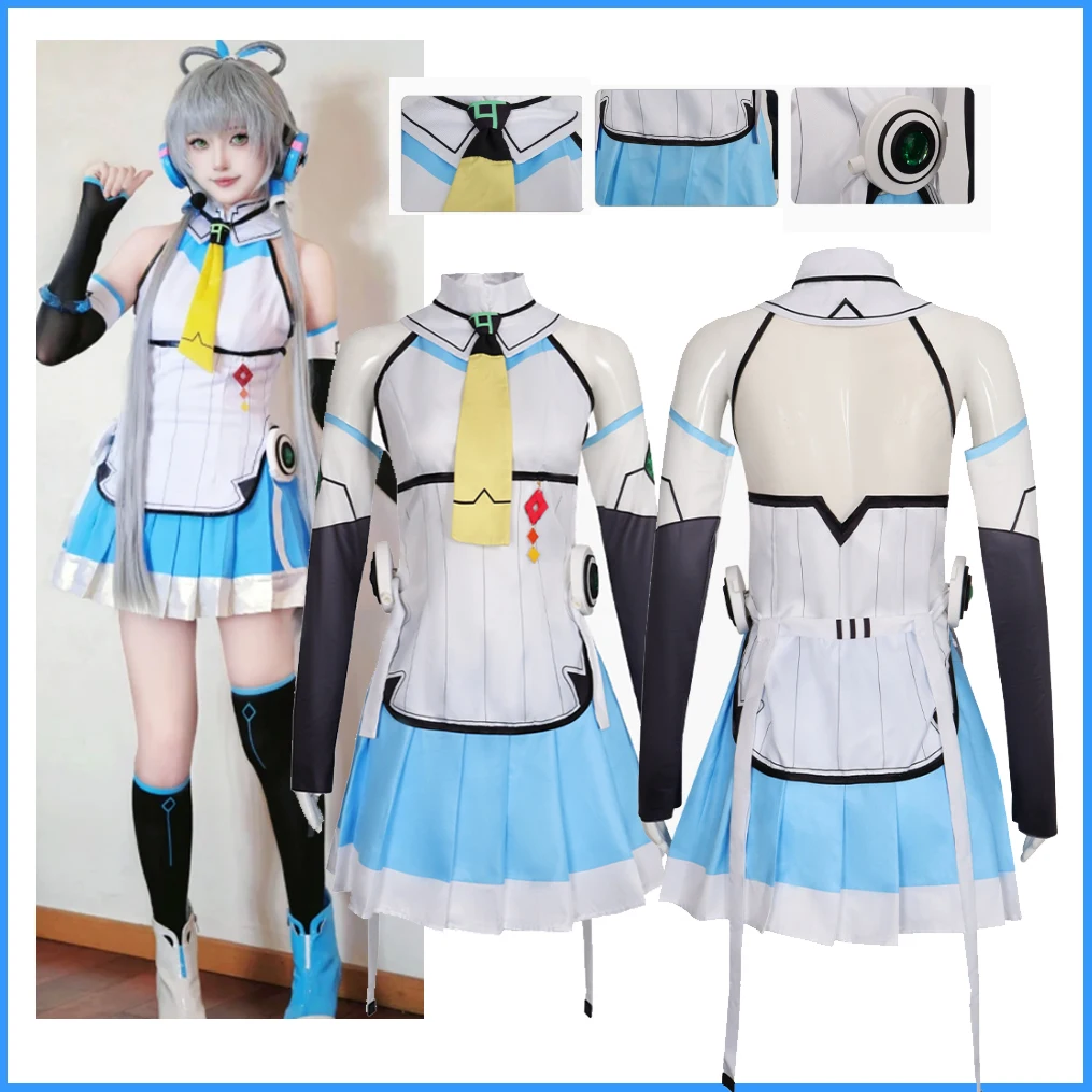 

2026 ual Luo Tianyi V4 Cosplay Costume Uniform for Halloween Carnival & Christmas Performance Disguise Wear Stage2026