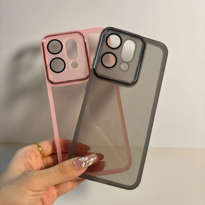 For OPPO Reno 14 Reno14 F Case For Appo Orrs Reno14F Case Transparent Silicone TPU Camera Protector Lens Back Cover Capa Carcase