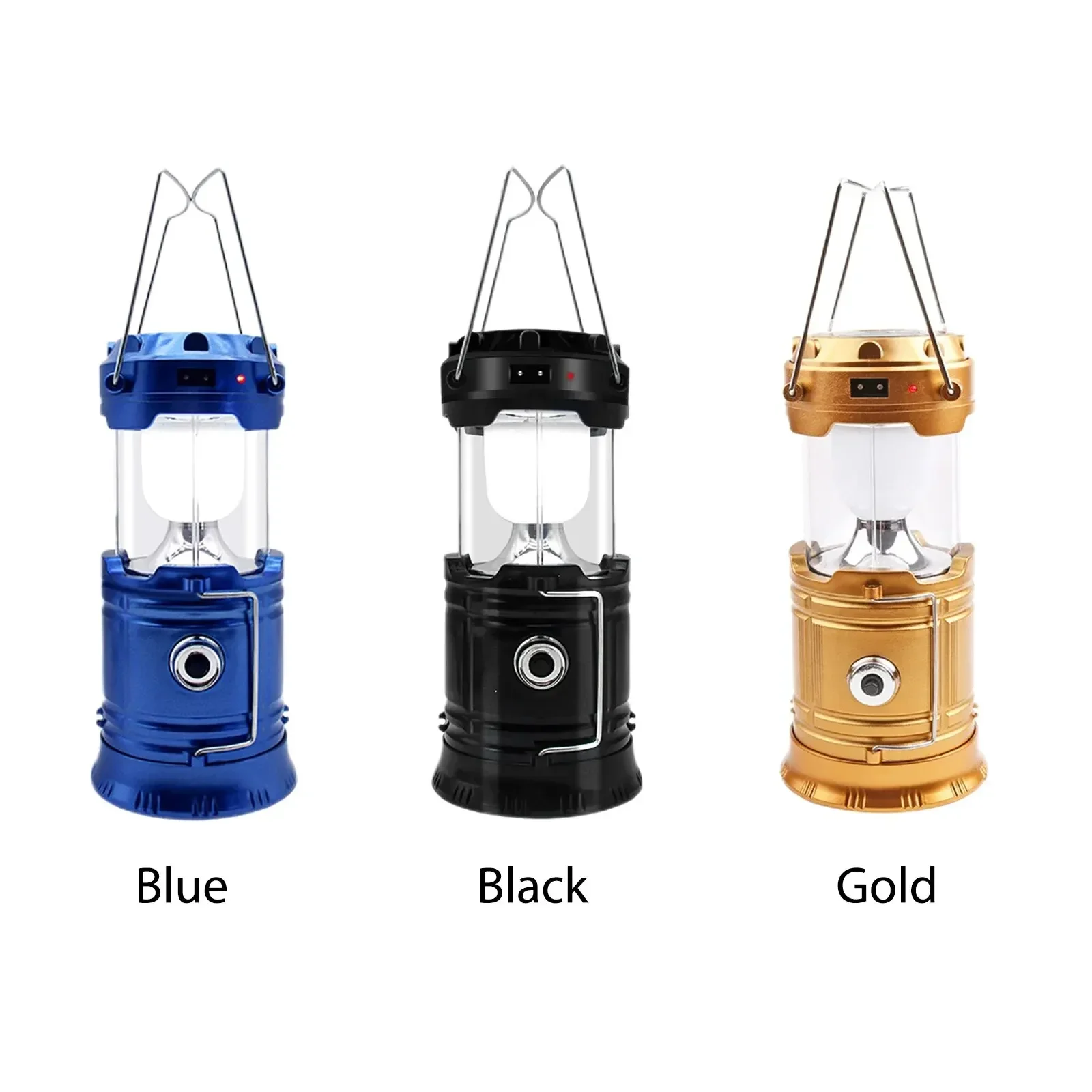 Solar Rechargeable Multifunctional Camping Light Searchlight Portable Power Emergency Work Light Outdoor Camping Tent Light