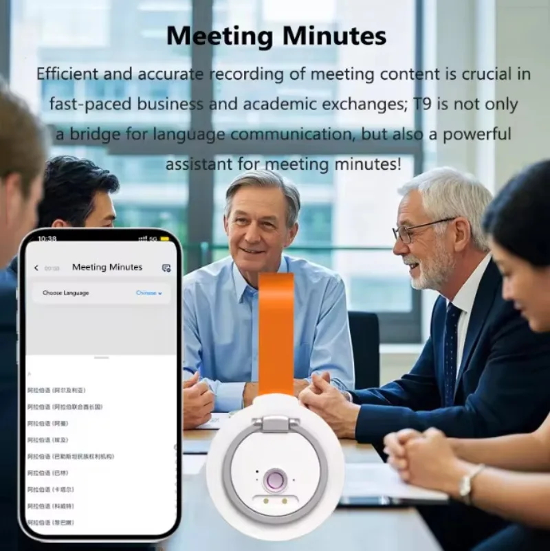 Smart AI Translator Magnetic Bracket Multi-function Translator Simultaneous Interpretation Voice Call Photo Video Translator