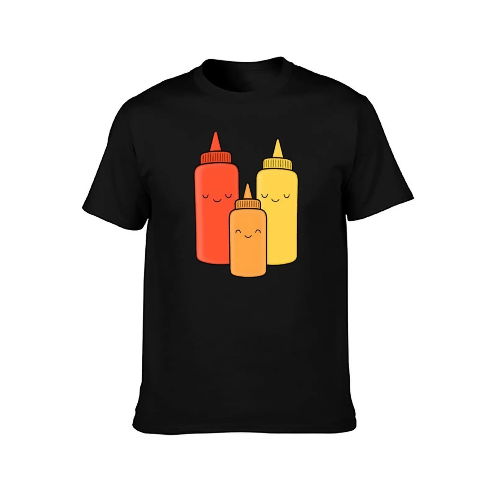 Ketchup & Mustard Baby T-Shirt, Summer Casual Cotton Tee, Oversized Streetwear Tops, Vintage Graphic Print, Unisex Men Women