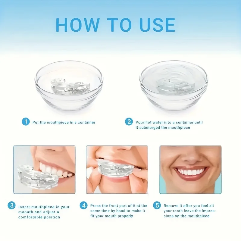 Adjustable Anti-Snoring Mouthpiece Nighttime Teeth Guard Sleep Mouthguard for Bruxism - Snoring Device for Better Rest
