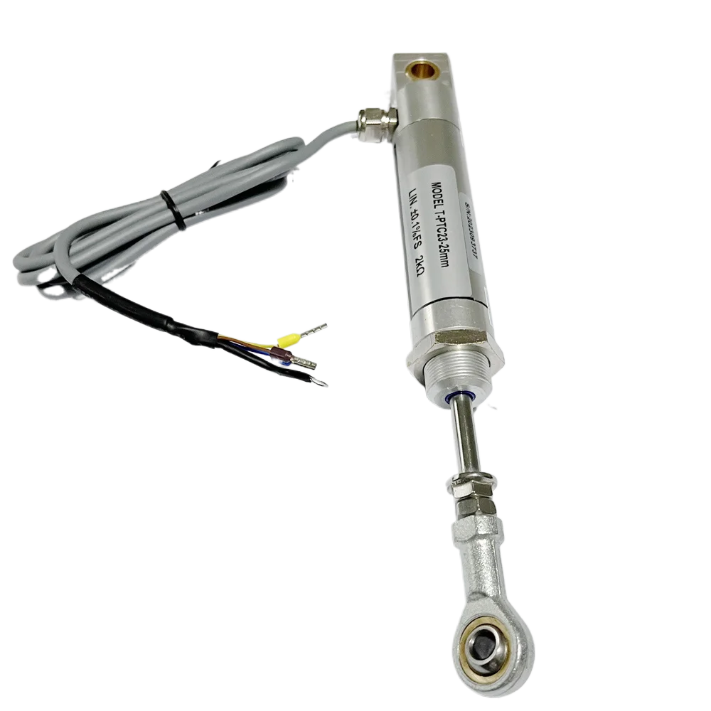 Stainless steel LVDT Rod Eye End actuated position displacement sensor 10mm 50mm 75mm 150mm T-PTC23