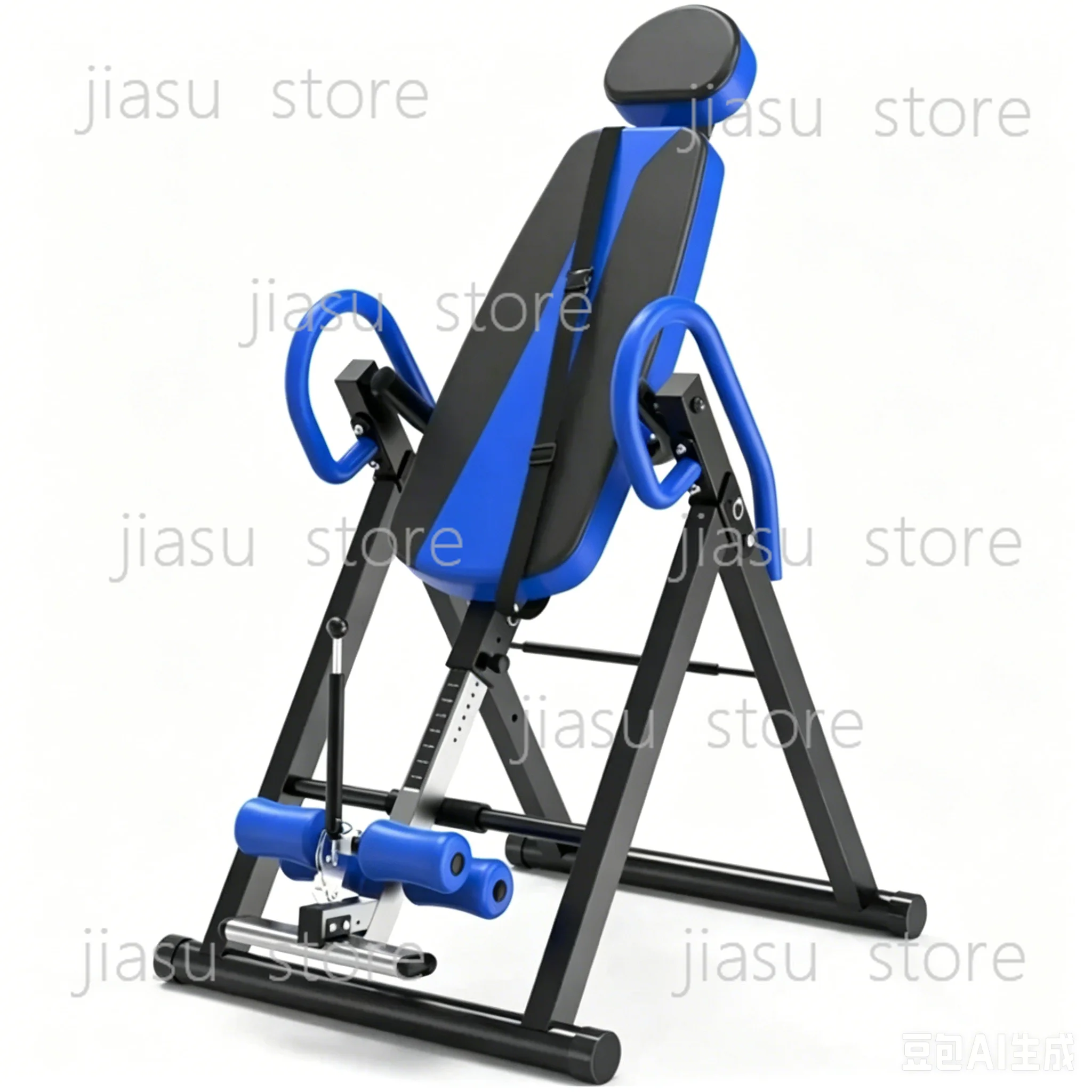 Foldable inverted training table, gravity therapy, fitness equipment for gyms or home use, with a load capacity