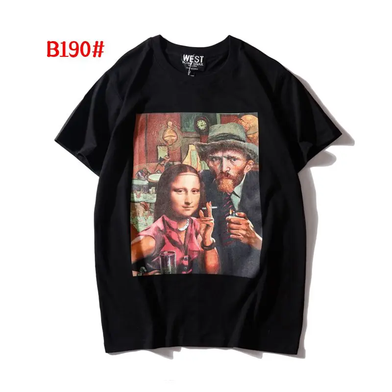European and American Trendy Brand Retro Pentagram Virgin Deer Men and Women Couple Short-sleeved T-shirt Bottoming Shirt