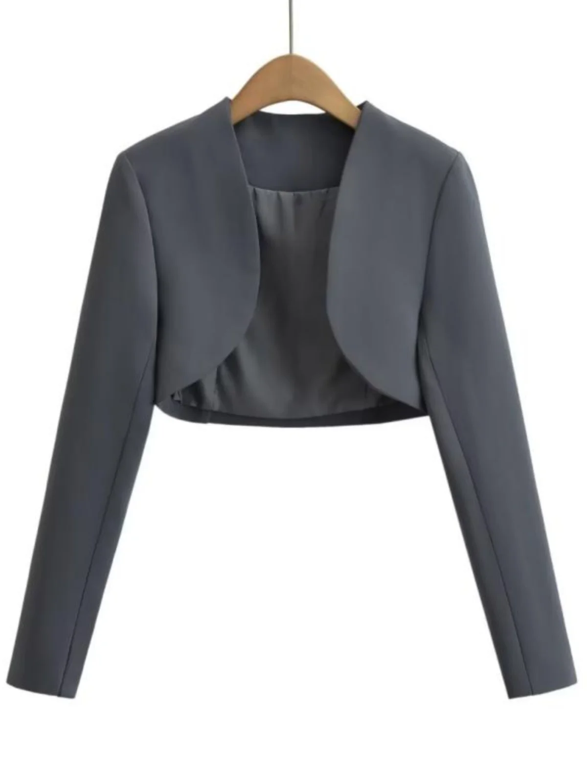 

American Sle ort Sexy Suit Jaet Women's New Arrival Street Sle Long Sve Slim Fit Pure Color Coat for Women