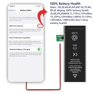 High quality zero cycle battery for iPhone, cell phone with free tools label, iPhone SE, 5, 6, 6s, 5s, 7, 8 plus, x, xs max, xr, 11 pro 6 Main Sales Battery iPhone XS Max - №5