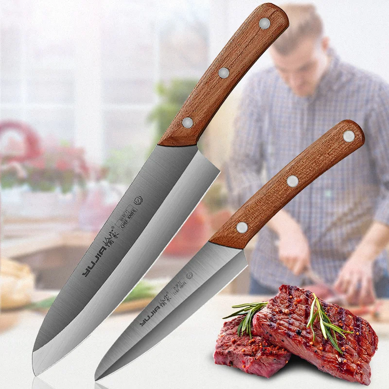 

8" Utility Japanese Professional Chef Knife Stainless Steel Slice Cleaver Kitchen Knife Meat Fish Fruit Vegetables Butcher Knife