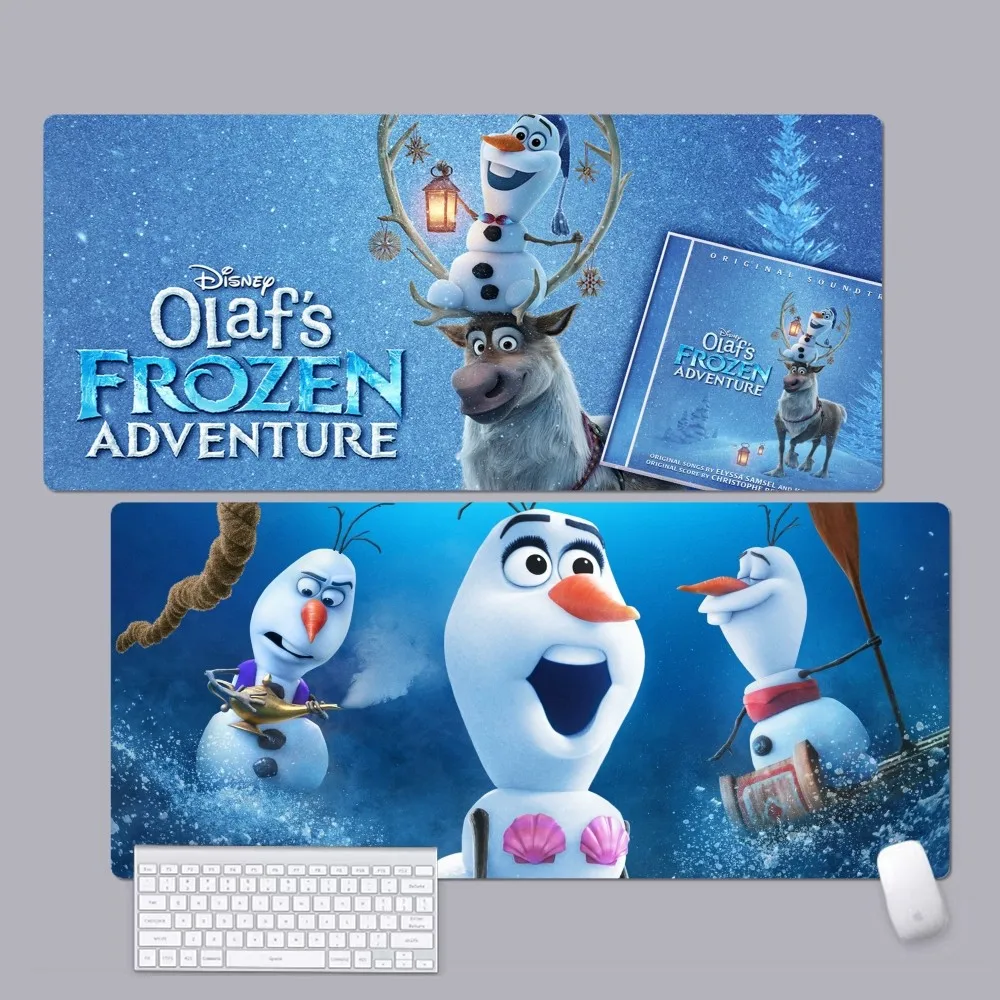 

Disney Frozen Olaf Mousepad Custom Skin Office Computer Desk Mat Table Keyboard Big Mouse Pad Laptop Cushion Non-slip