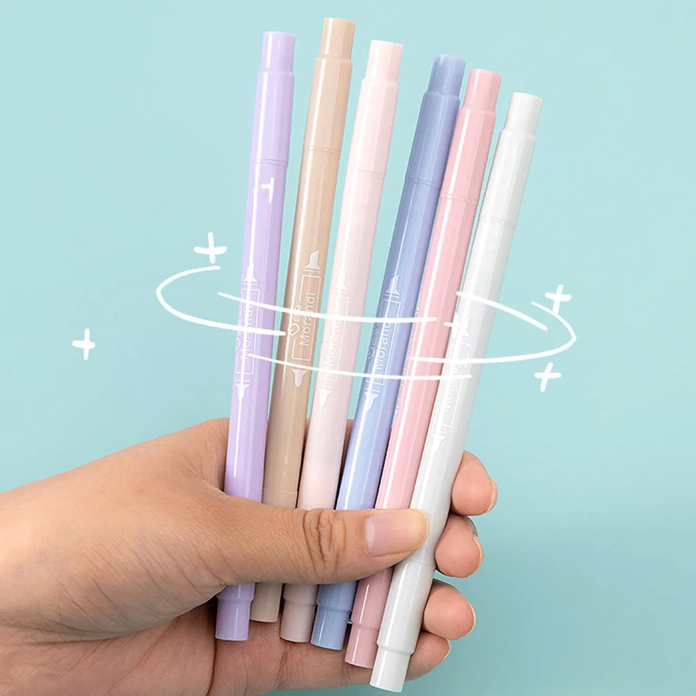 مزدوجة من جانب هايلايتر نصائح مزدوجة يكتب واضح بسلاسة علامة لطلاء ألبوم الصور