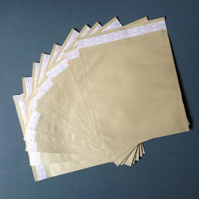 50 kraft paper express bags, waterproof self-adhesive bags, thickened clothing packaging bags, natural mailing bags, printed log