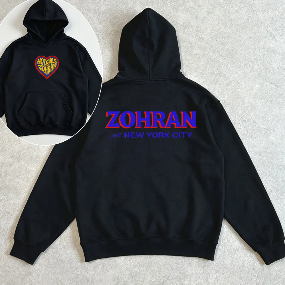

Zohran Mamdani Hoodies Graphic Printing Fashion Long-sleeved Pullover Unisex Streetwear Men Aesthetic Hoodies Men Clothing