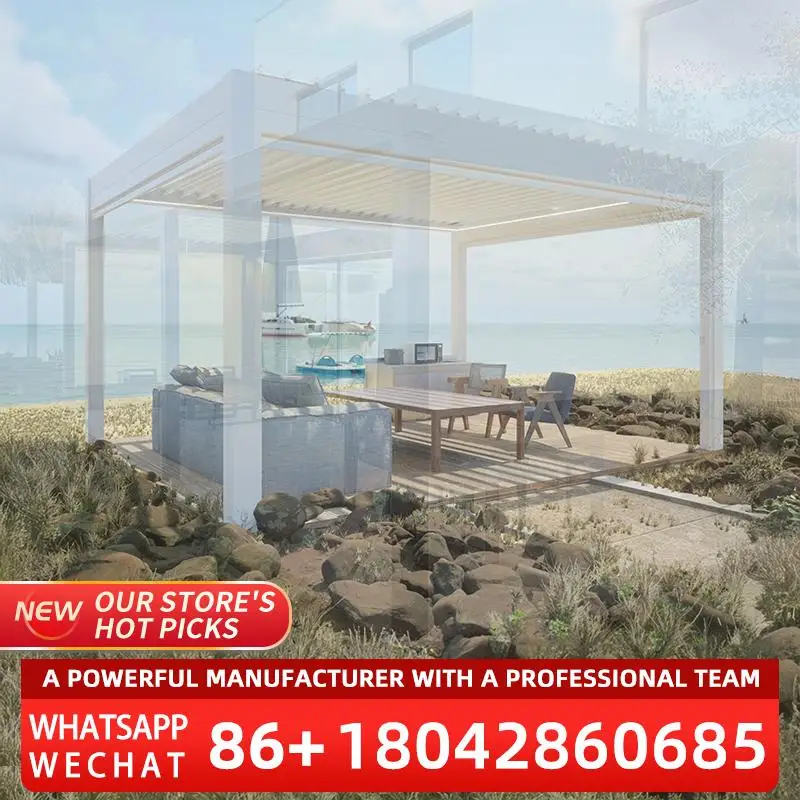 

Outdoor Louvre Roof 6x4 Patio Cover Structures for Backyard Deck Pergola Installation Creative Design Innovative Solution Outdoo