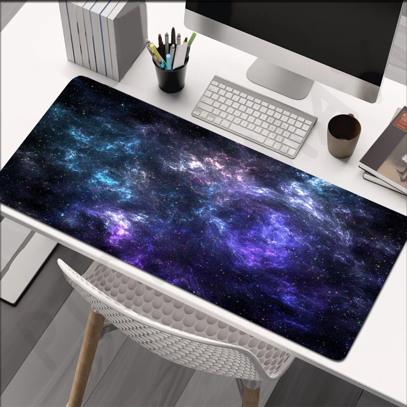 Ruang 80x30cm XXL Mousepad Tepi kunci besar alas Mouse Gaming alas Keyboard tikar hewan peliharaan alas meja untuk hadiah bantalan Mouse