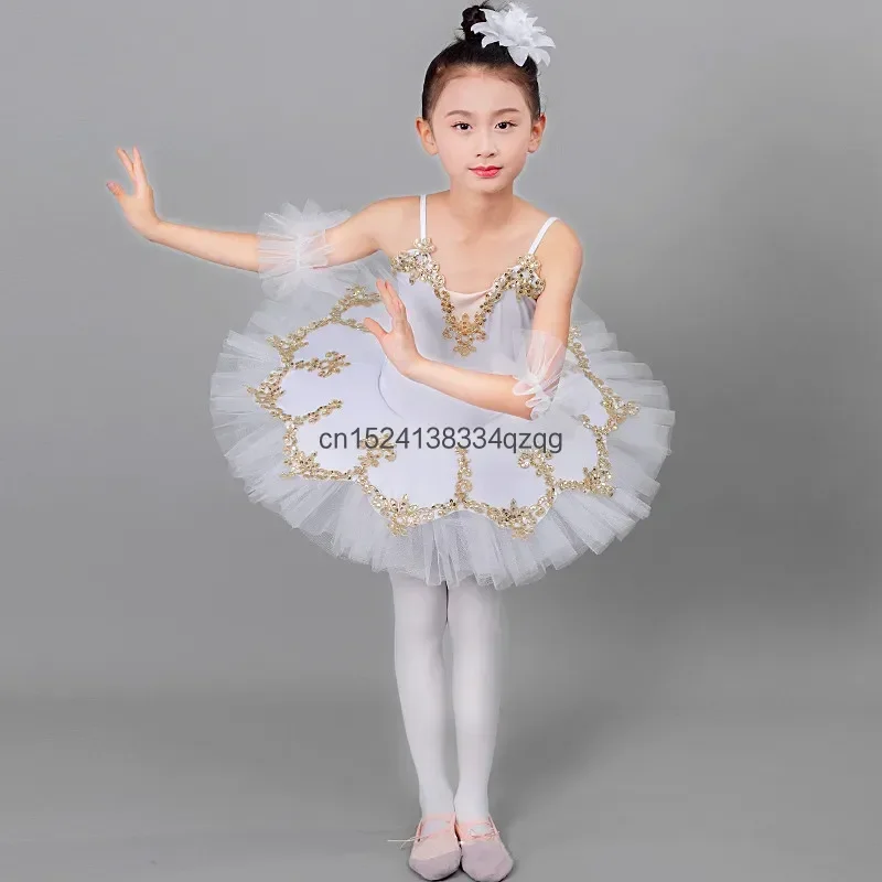 

Модное платье принцессы, праздничный халат-пачка, детская балетная юбка, одежда для девочек, летний танцевальный комплект для малышей