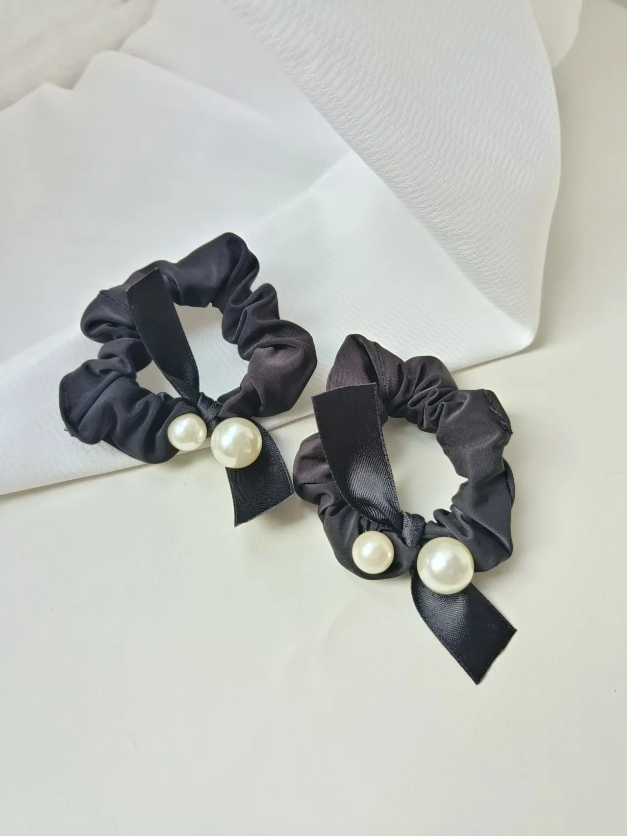 1/2Pcs Fashion Minimalist Artiricial Pearl Hair Scrunchies Elastic Hair Band For Women Girls Ponytail Hair Accessories Headband