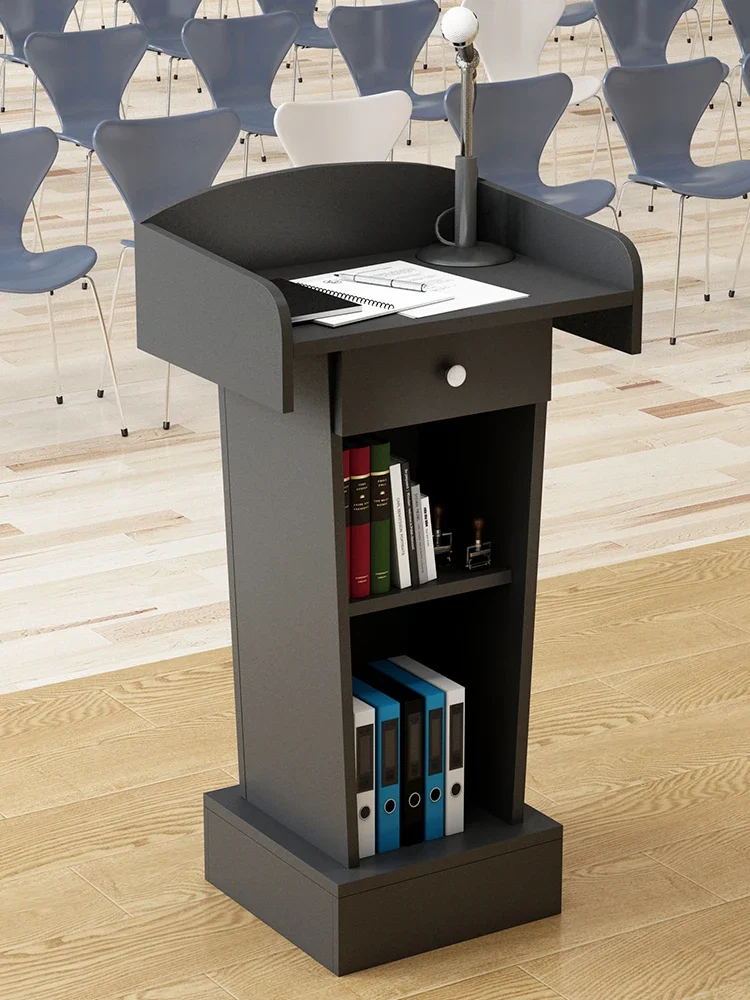 Lecture Desk Speaker Simple Modern Welcome Reception Meeting Room Lecture Teacher