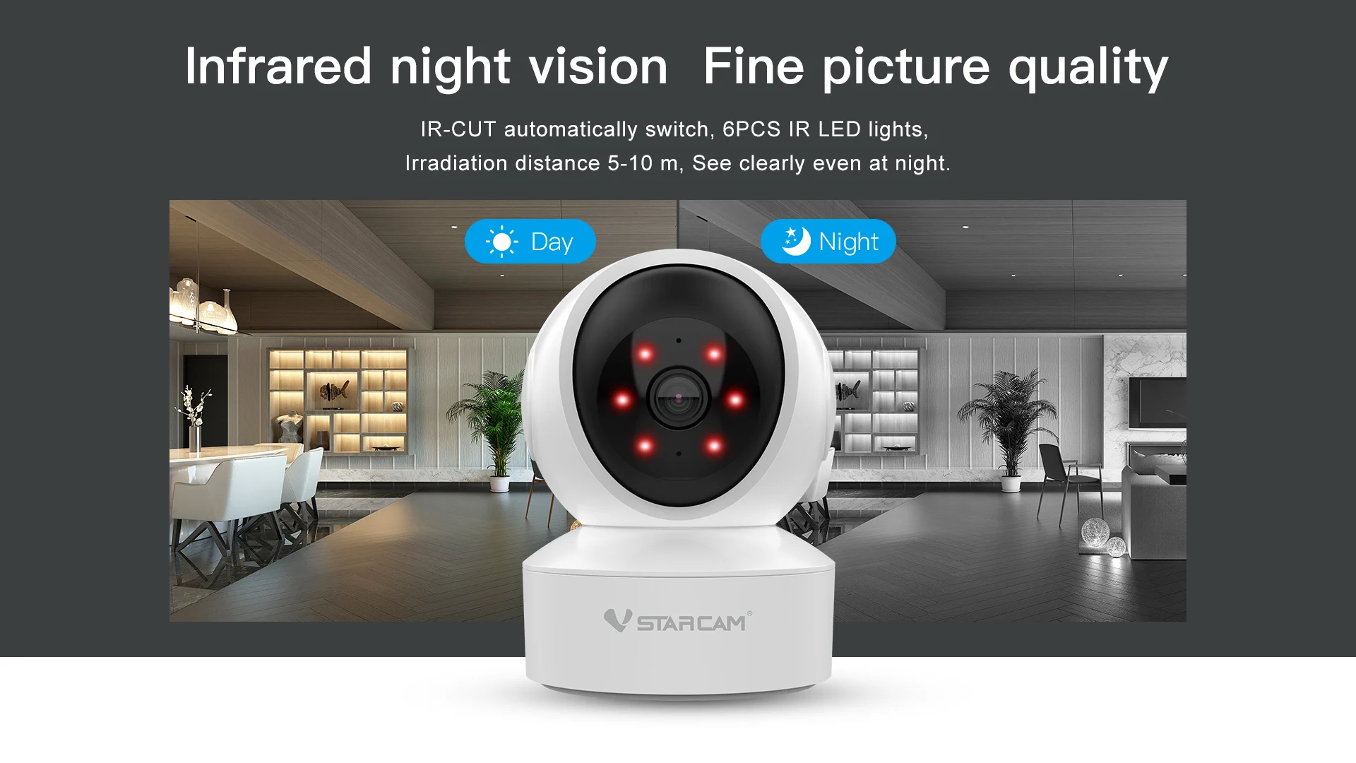 4MP UHD Vstarcam CS49Q Wireless PTZ IP Dome Camera 2.4G e 5G Dual Band WIFI RJ45 AI Rilevamento umanoide Sicurezza CCTV Baby Monitor