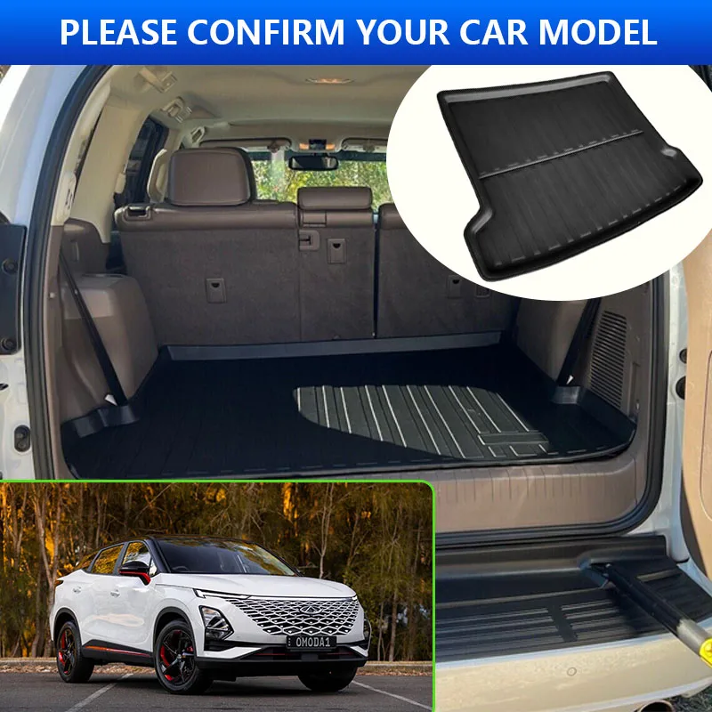 Car Trunk Mats for Chery Omoda 5 C5 Fownix FX 2022 2023 2024 Storage Carpet Tray Pads Rear Luggage Cargo Liner Covers Accessorie