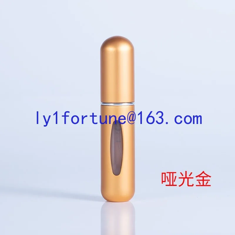 Dispensing bottles High-end exquisite portable press spray bottle round head bottom self-filling empty bottle 10ml