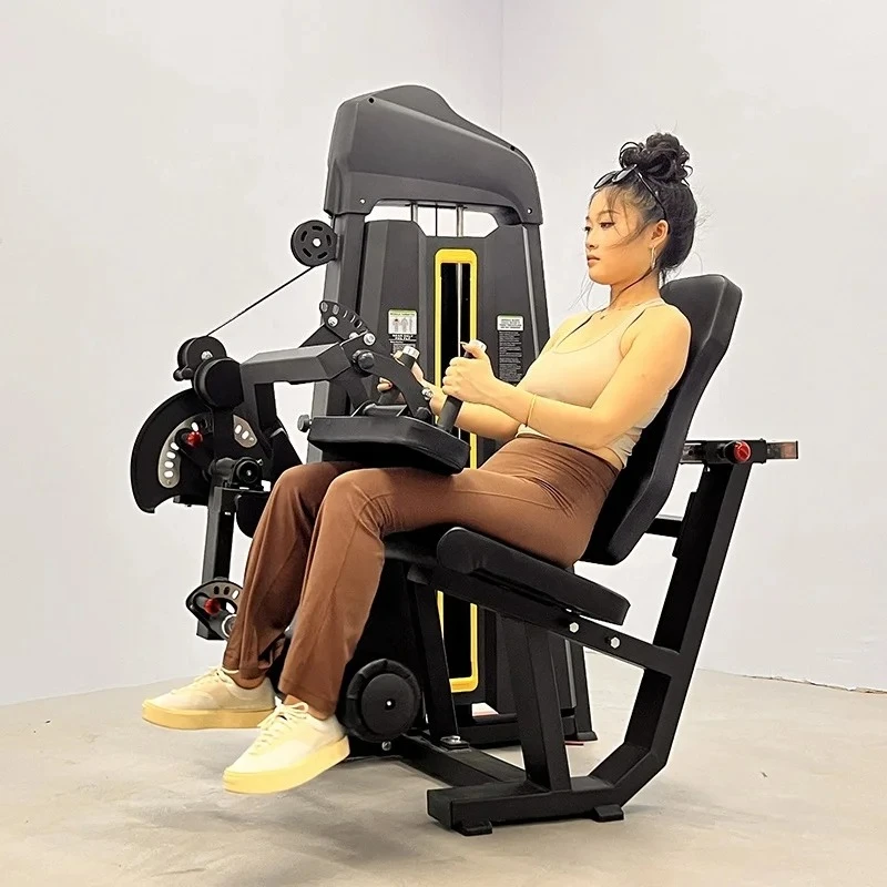 Adjustable Strength Training Gym Equipment Leg Extension and Flexion Machine Pin Loaded Squat Rack and Leg Curl Machine