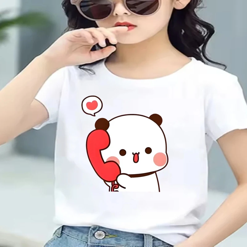 Kids2D Printed Cloth Pulla Phone 2-12-year-old Boys and Girls T-shirt Pullover T-shirt Set Casual Sports Short Sleeve+Shorts