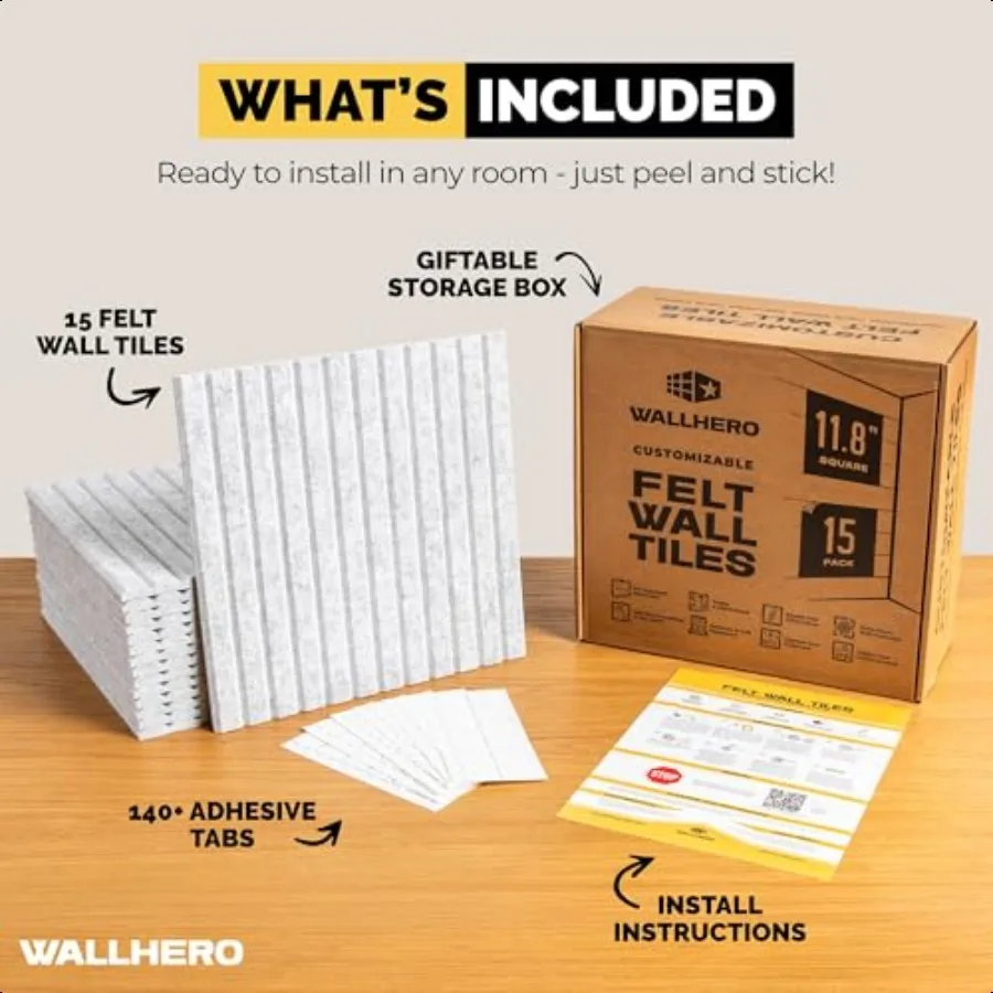 لوحة الفلين المكتبية مقاس 59 بوصة × 36 بوصة 15 عبوة من البلاط لـ Wall Tac Board لوح لباد كبير واقي الحائط للوحة رمي السهام شريحة رخامية رمادية #4