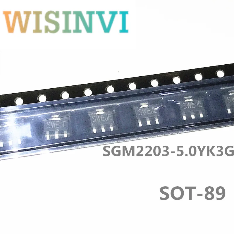 10pcs/lot  SGM2203-5.0YK3G  SGM2203-5.0  SWE**  encapsulation：SOT-89