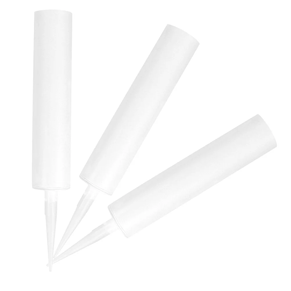 

3pcs Empty Caulk Tubes Reusable Fillable Caulking Sealant Squeeze Glass Adhesive Tubes for Epoxy Grouting Tile Latex Repair Leak