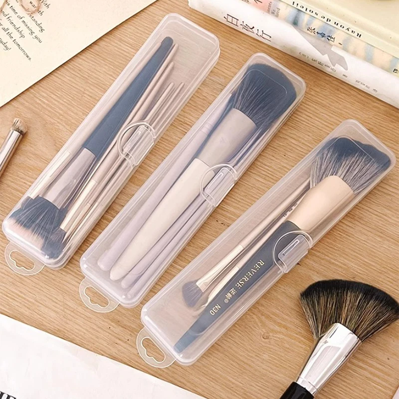 Dustproof Makeup Brush Storage Box Sealed Cosmetic Toiletry Organizer Case Portable Travel Beauty Tool Holder