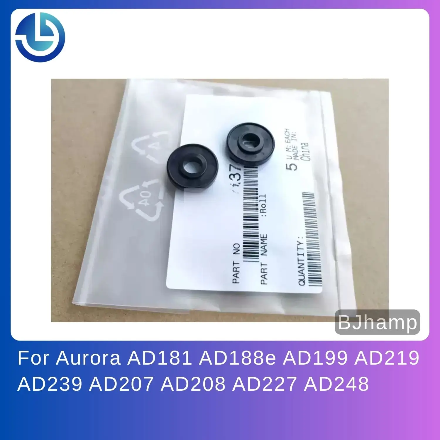 

A7UD50110 Developer Magnetic Roller Spacer Wheel for Aurora AD181 AD188e AD199 AD219 AD239 AD207 AD208 AD227 AD248