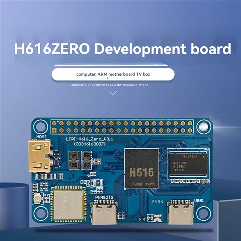A33T-สำหรับ Allwinner H616 ZERO บอร์ดพัฒนา ARM เมนบอร์ดสถาปัตยกรรมรองรับ 4K/60fps สำหรับโมดูลกล่องทีวี สำหรับ OTT IPTV