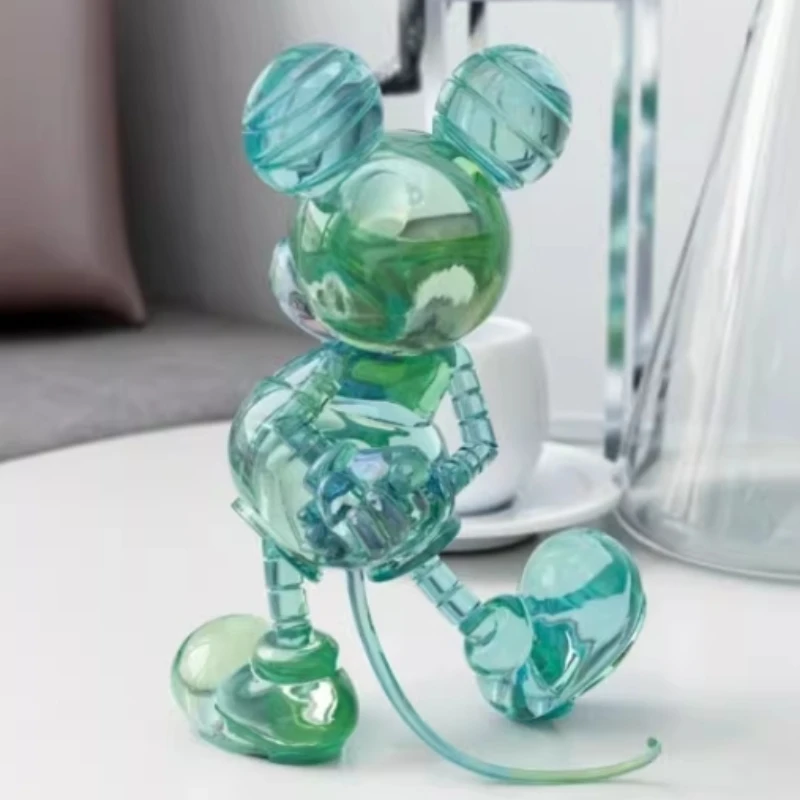 Estatua de colección de figuras de Anime de Mickey Mouse mecánico de Disney, modelo de escritorio de dibujos animados, adornos, juguete de decoración del hogar, regalos de cumpleaños