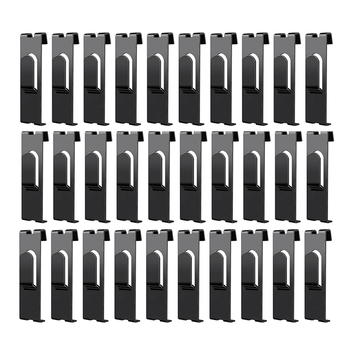 30Pcs Gridwall Hooks Hangers,Grid Panel Hooks Grid Wall Hook Grid Wall Accessories Wire Grid Hook Grid Shelf Hooks Black