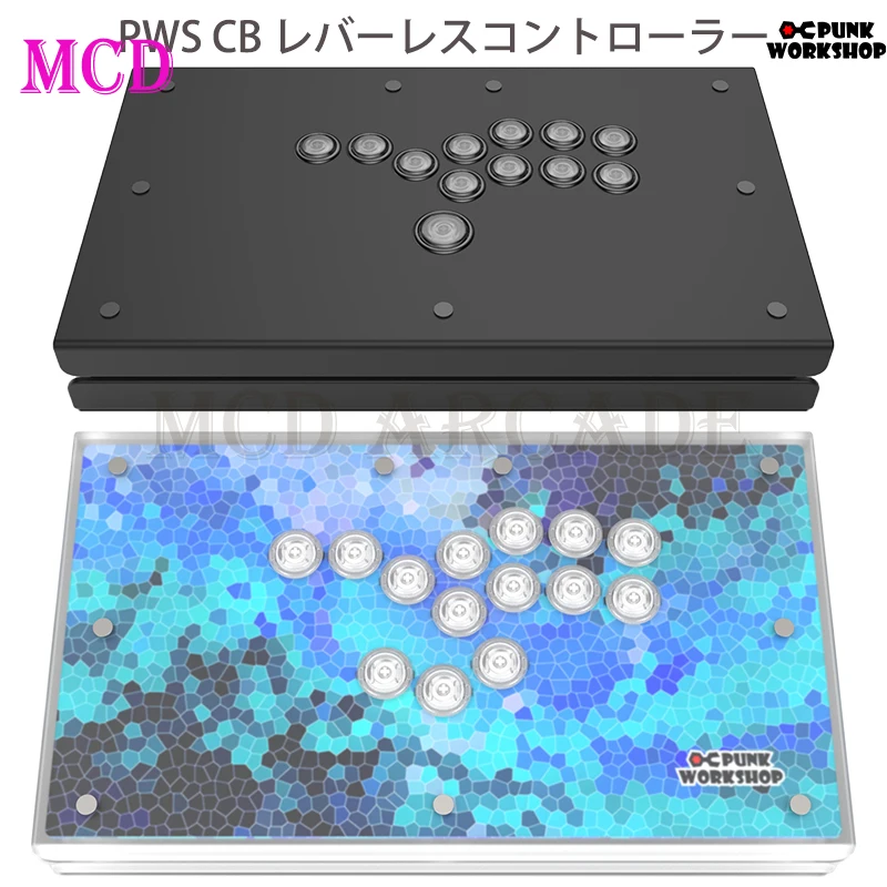 

Безрычажный контроллер Punk Workshop PWS CB SOCD Fighting Stick Controller с механическими кнопками PWS V1 XInput MAME SF6 2025 Новый