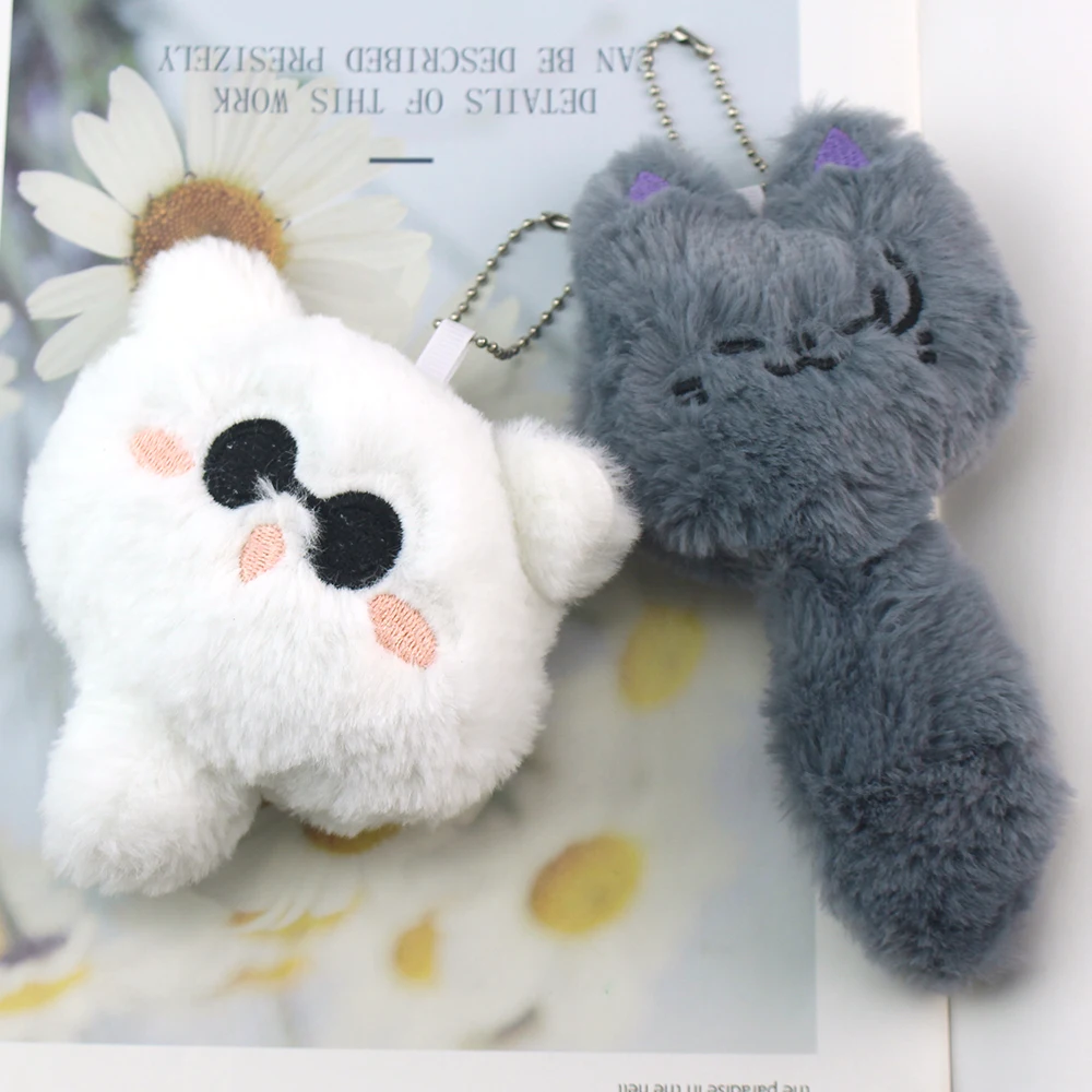 Anime Keychain Geto Suguru and Satoru Gojo Cosplay Plush Doll Pendant Keyrings Accessories Key Chains Fans Gifts