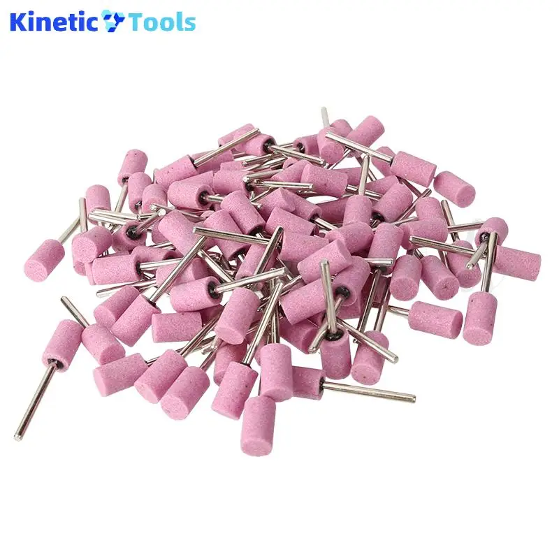 

100Pcs Abrasive Mounted Grinding Stone Head 10mm Abrasive Polishing Wheel Bit Shank For Dremel Rotary Tools Grinder Drill