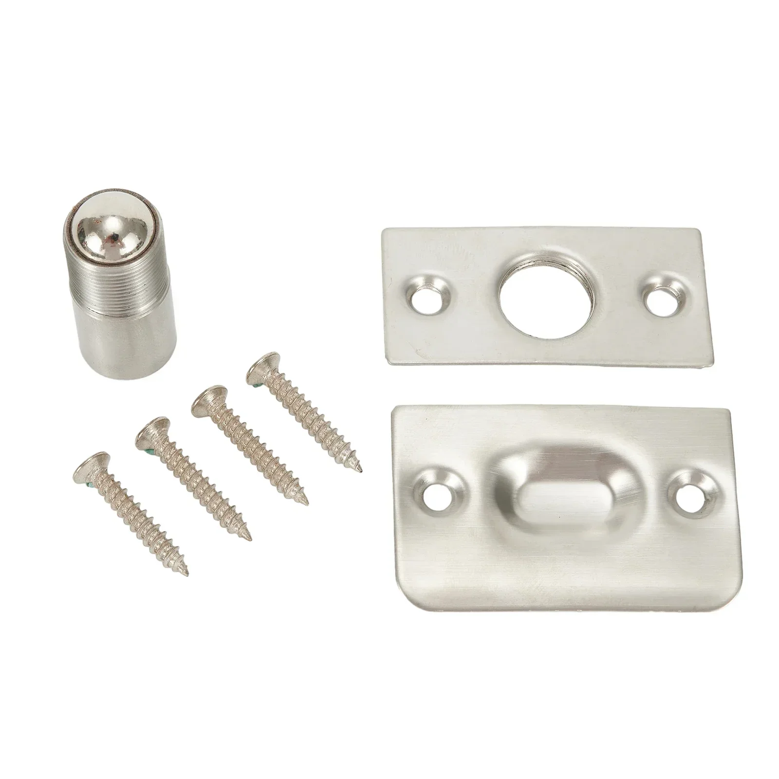 

Roller Latch Door Catch Replacement Rust Proof Silver Adjustable Parts French Door Swinging Door Widely Applicable